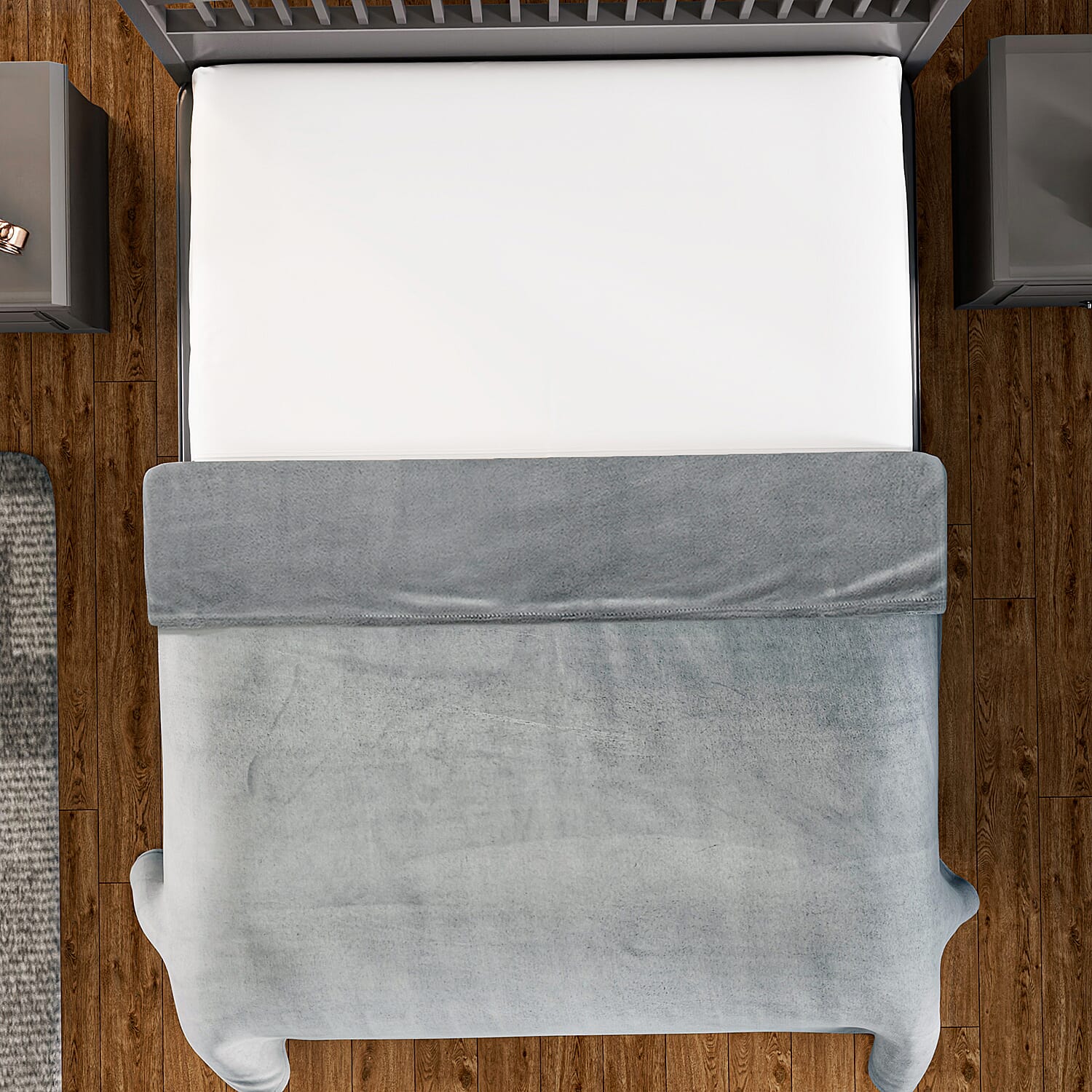 Luxury Edition - Super Soft Faux Fur Blanket (Size 200x150 cm) - Grey