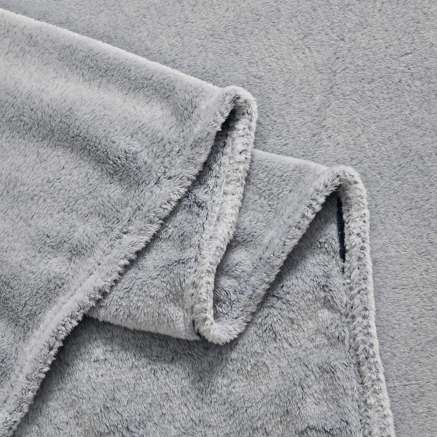 Luxury Edition - Super Soft Faux Fur Blanket (Size 200x150 cm) - Grey