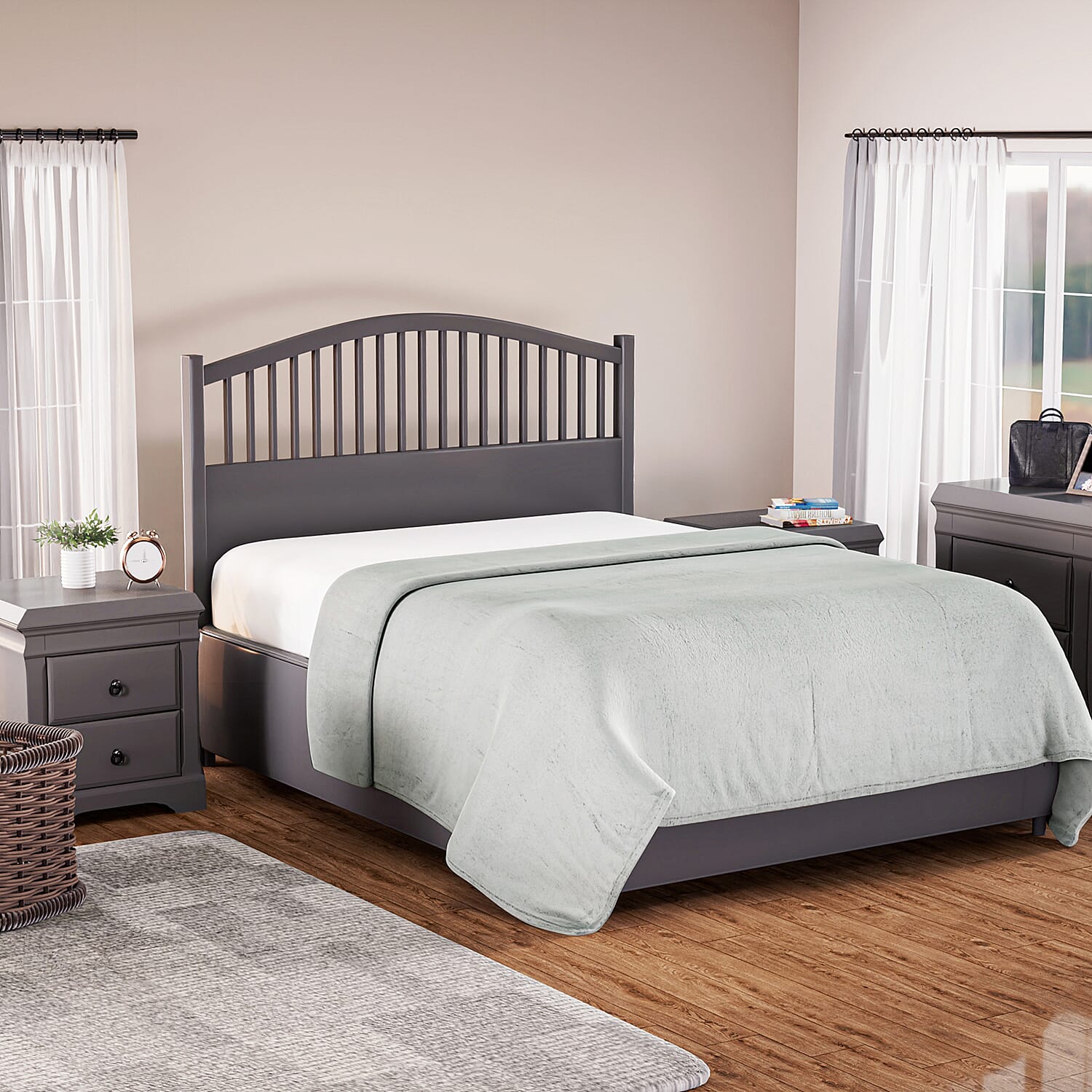 Luxury Edition - Super Soft Faux Fur Blanket (Size 200x150 cm) - Lavender