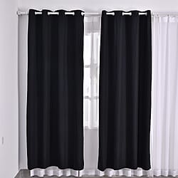 MONEY SAVER- Homesmart - Set of 2 UV Protected Heat Retaining Thermal, Blackout Curtains with Metal Eyelets (Size 240x132 Cm - 94.4 x 51.9 inches)