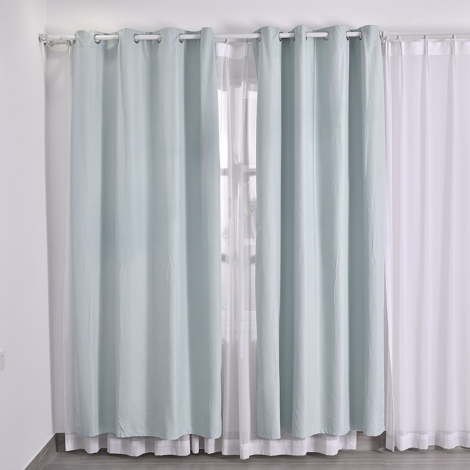 Homesmart-Polyester-Solid-Curtain-and-Blind-Size-132x1-cm-Mint-Blue
