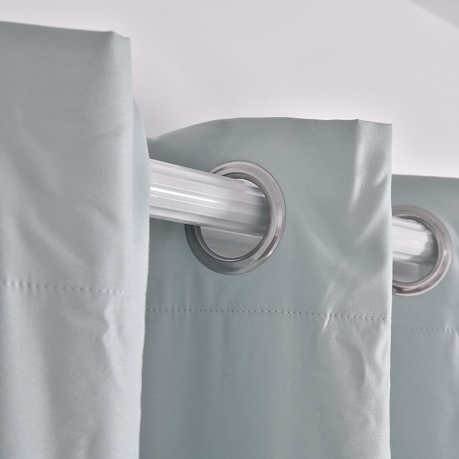 Set of 2 - Homesmart UV Protected Heat Repelling Blackout Curtains with Metal Eyelets (Size 240x132 Cm - 94.4 x 51.9 inches) - Mint