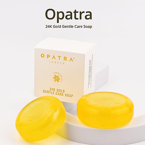 Set of 2 Opatra 24K Gold Gentle Care Soap (90 Grams Each)