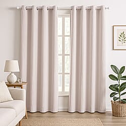 MONEY SAVER- Homesmart - Set of 2 UV Protected Heat Retaining Thermal, Blackout Curtains with Metal Eyelets (Size 240x132 Cm - 94.4 x 51.9 inches)