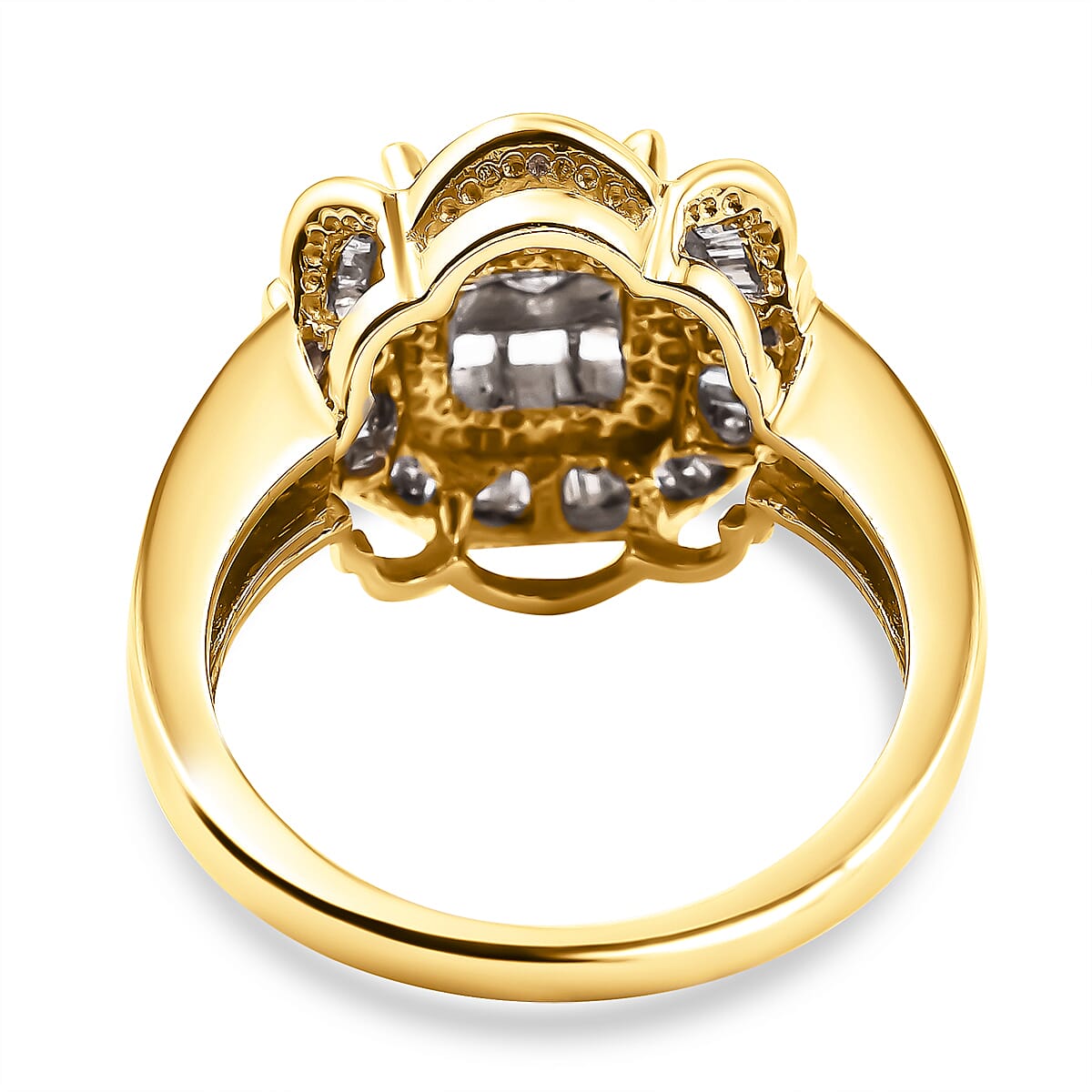 Manhattan CloseOut- 14K Yellow Gold Diamond (SI-I1-G-H) Ring 1.00 Ct, Gold Wt. 6.50 Gms.