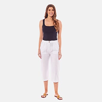 https://tjcuk.sirv.com/Products/74/8/7488376/Charlotte-West-Ladies-Linen-3-4-Trousers-with-Button-Fashing-Size-14-W_7488376.jpg?w=342&h=342
