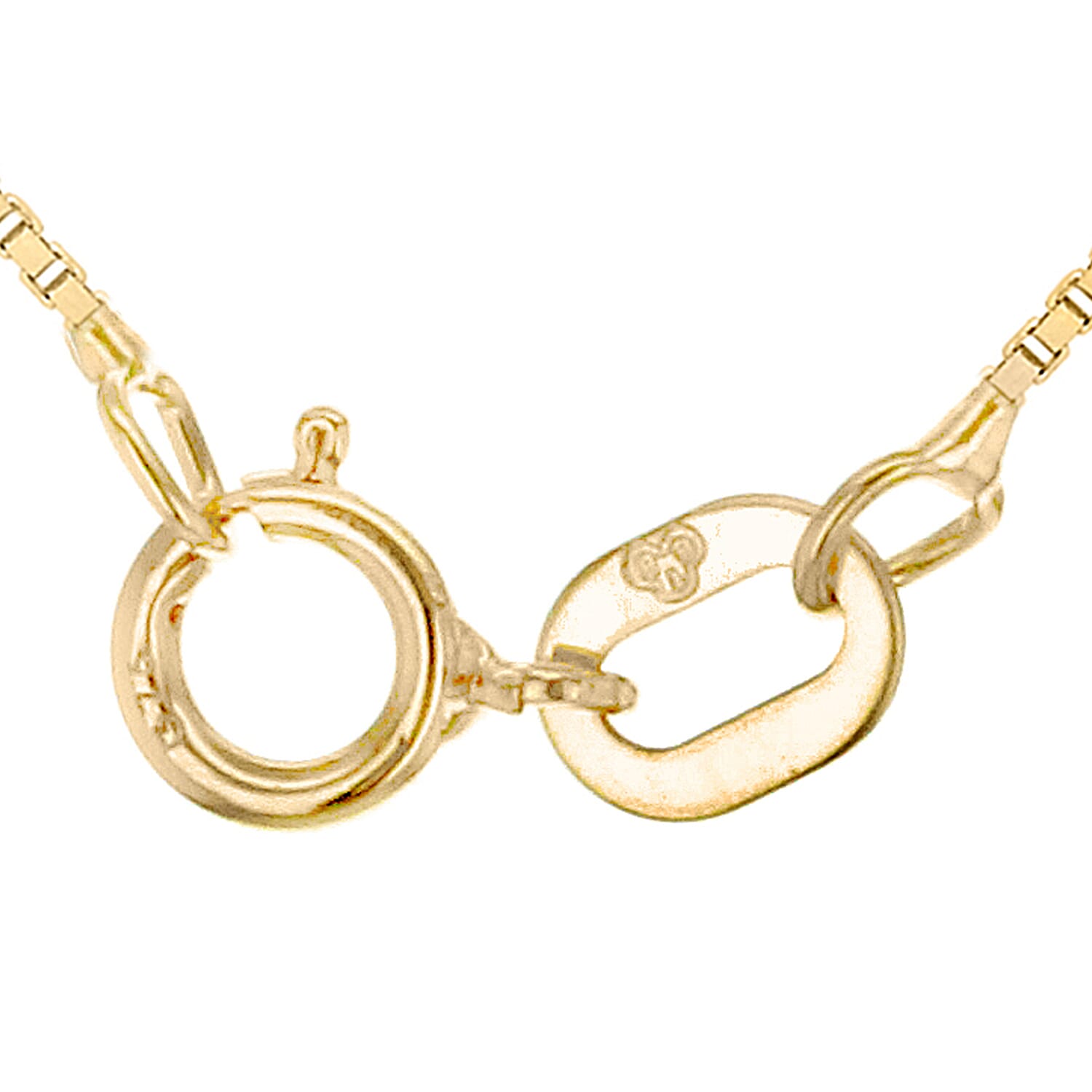 9K Yellow Gold  Chain (Size - 18),  Gold Wt. 0.87 Gms