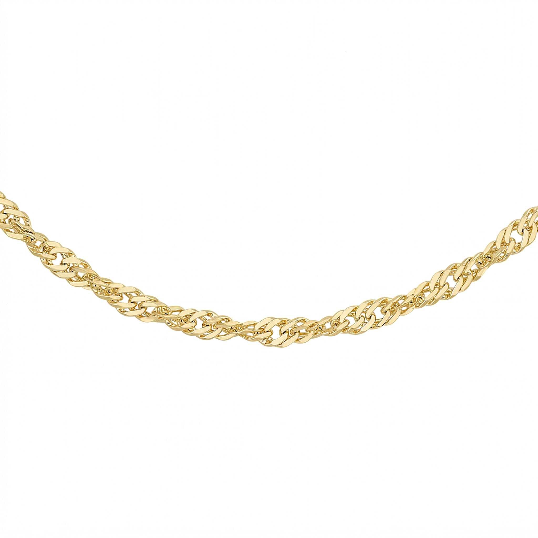 9K Yellow Gold  Chain (Size - 22),  Gold Wt. 1.1 Gms