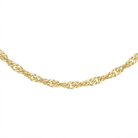 9K Yellow Gold  Chain (Size - 22),  Gold Wt. 1.1 Gms