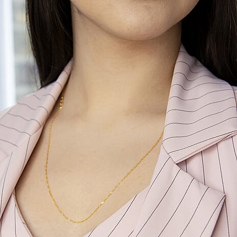 9K Yellow Gold  Chain (Size - 22),  Gold Wt. 1.1 Gms