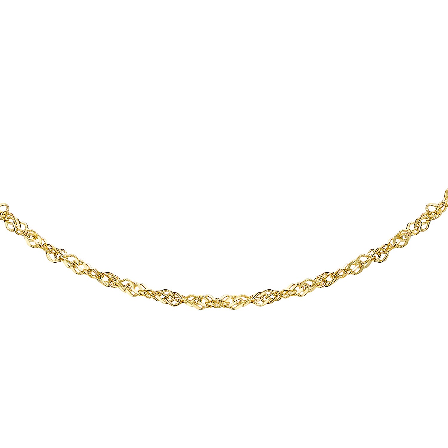 9K Yellow Gold  Chain (Size - 16),