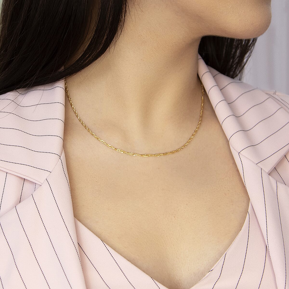 9K Yellow Gold  Chain (Size - 16),