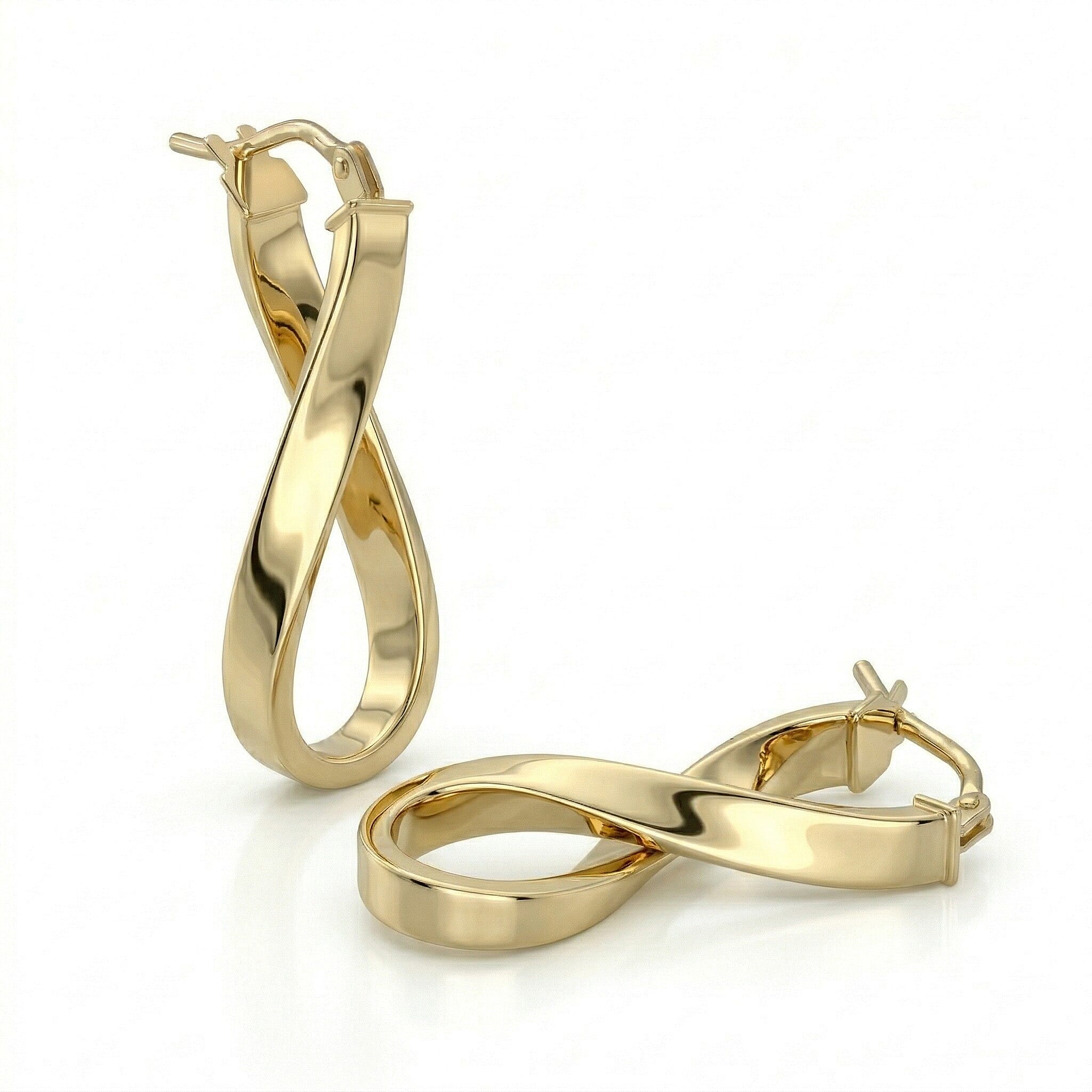 9K Yellow Gold  Earring,  Gold Wt. 1.2 Gms