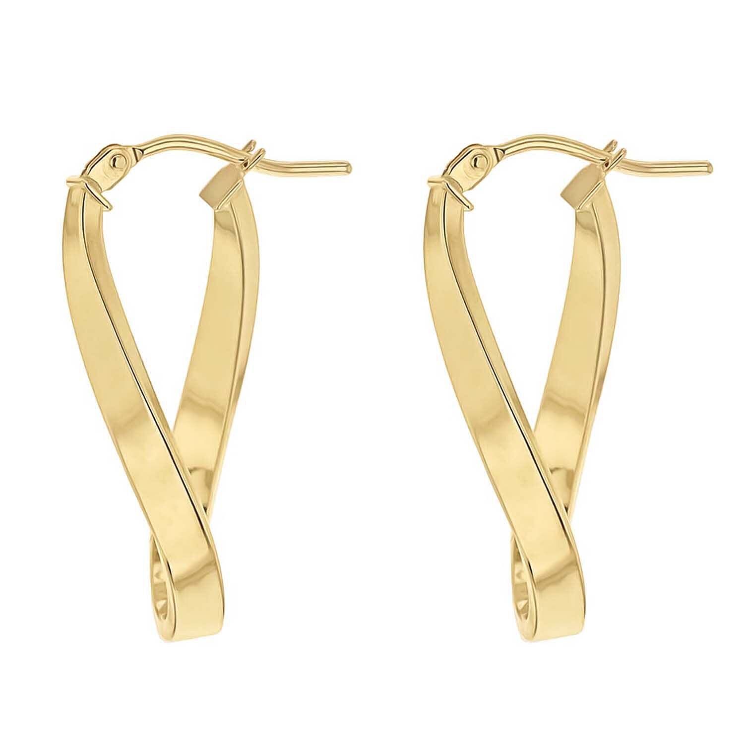 9K Yellow Gold  Earring,  Gold Wt. 1.2 Gms