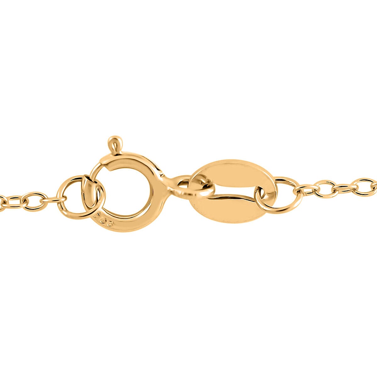 Simulated Diamond Pendant with Chain (Size - 18) in Sterling Silver