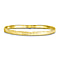 Gold Overlay Sterling Silver Bangle (Size 8)