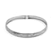 New York One Time Close Out Deal- Designer Sterling Silver Bangle with Matt Finish (Size 7.5)