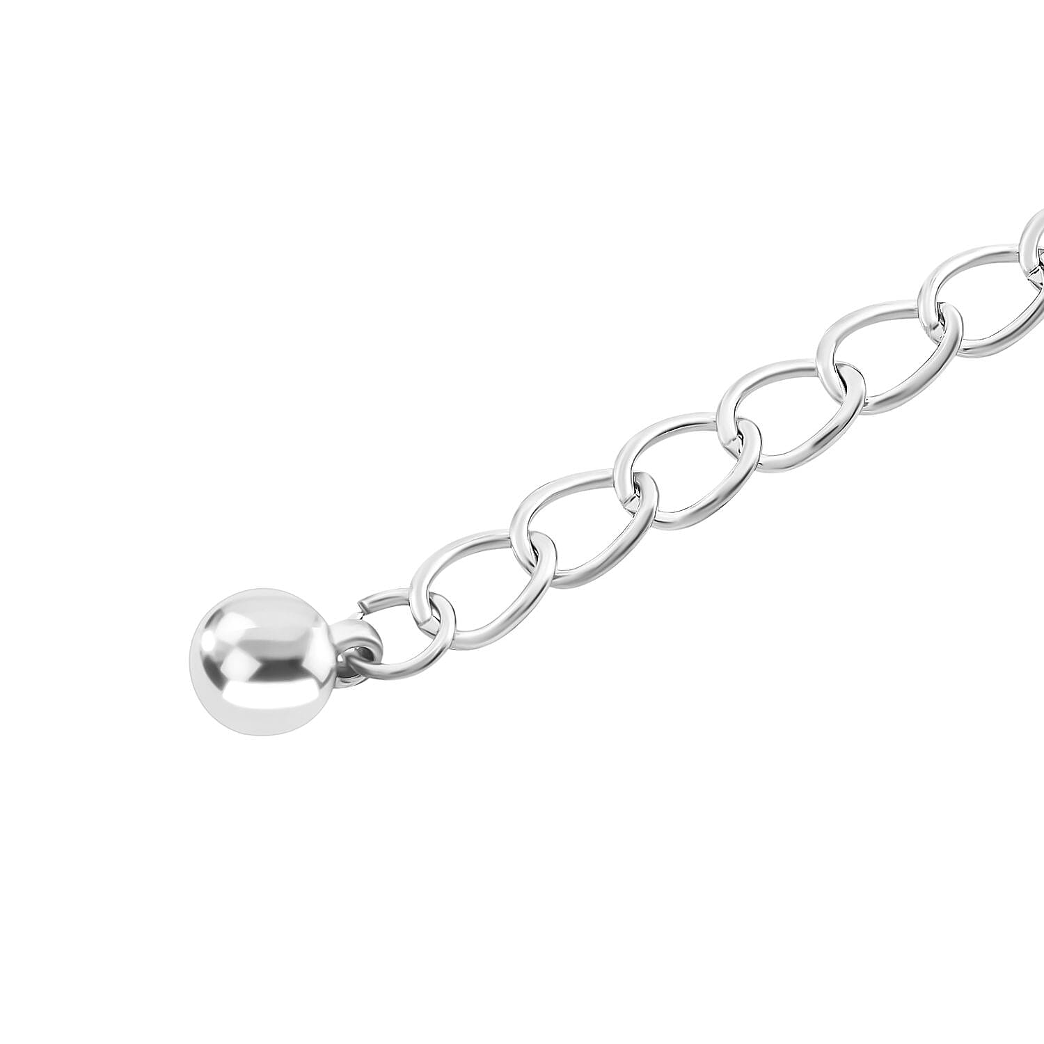 100% Crystal Glass Belt (Size 130 cm) - Silver