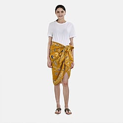 Close Out 100% Viscose Horse Print Sarong/Scarf (Size 180x85 cm) - White & Black