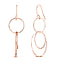 Rose Gold Overlay Sterling Silver Earrings (With Hook)