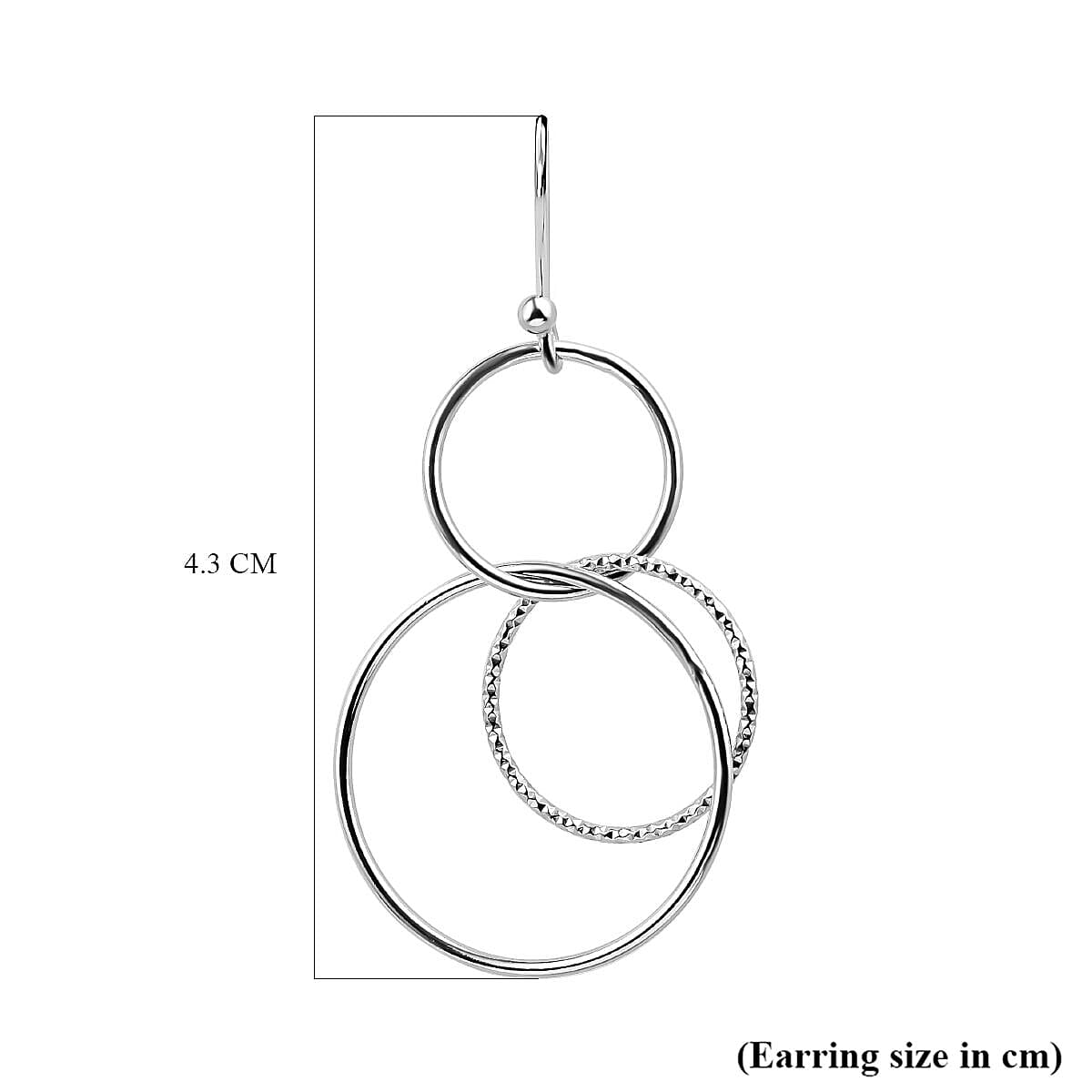 Sterling Silver Circle Dangle Earrings