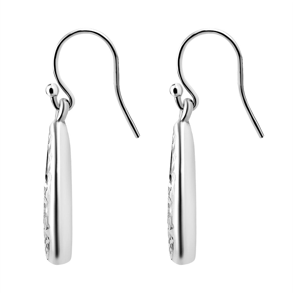 Sterling Silver Teardrop Earrings (with Hook)