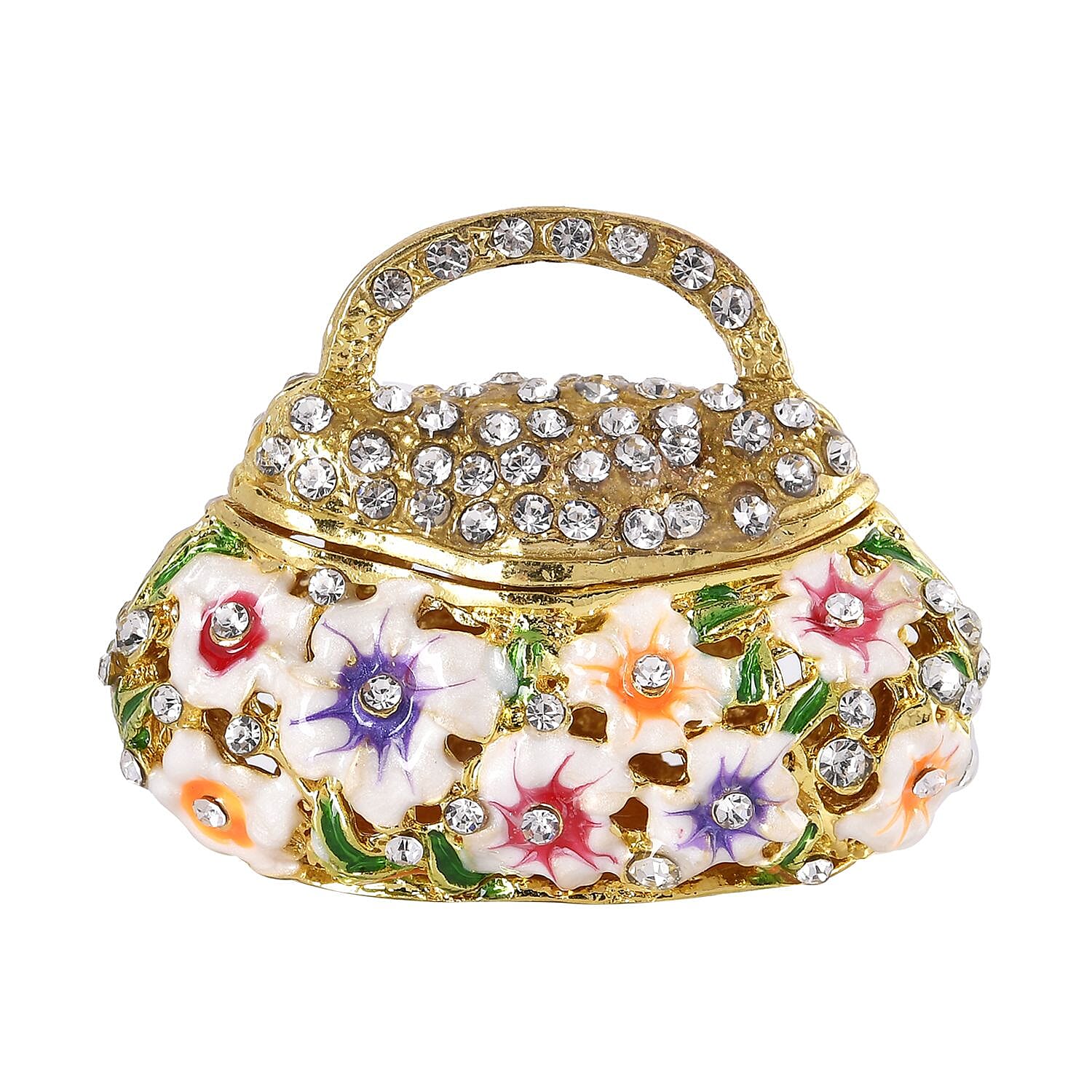 Patterned Trinket Box (Size 6x4x5 cm) - Multi Color & Multicolor