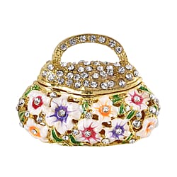 Butterfly Handmade Crystal Studded Trinket Box - Multi