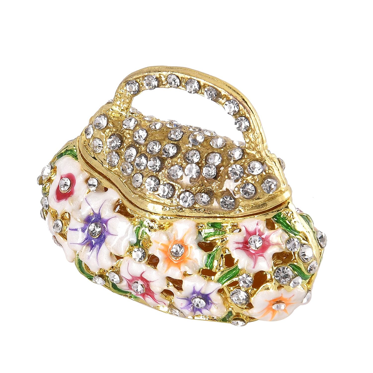 Patterned Trinket Box (Size 6x4x5 cm) - Multi Color & Multicolor