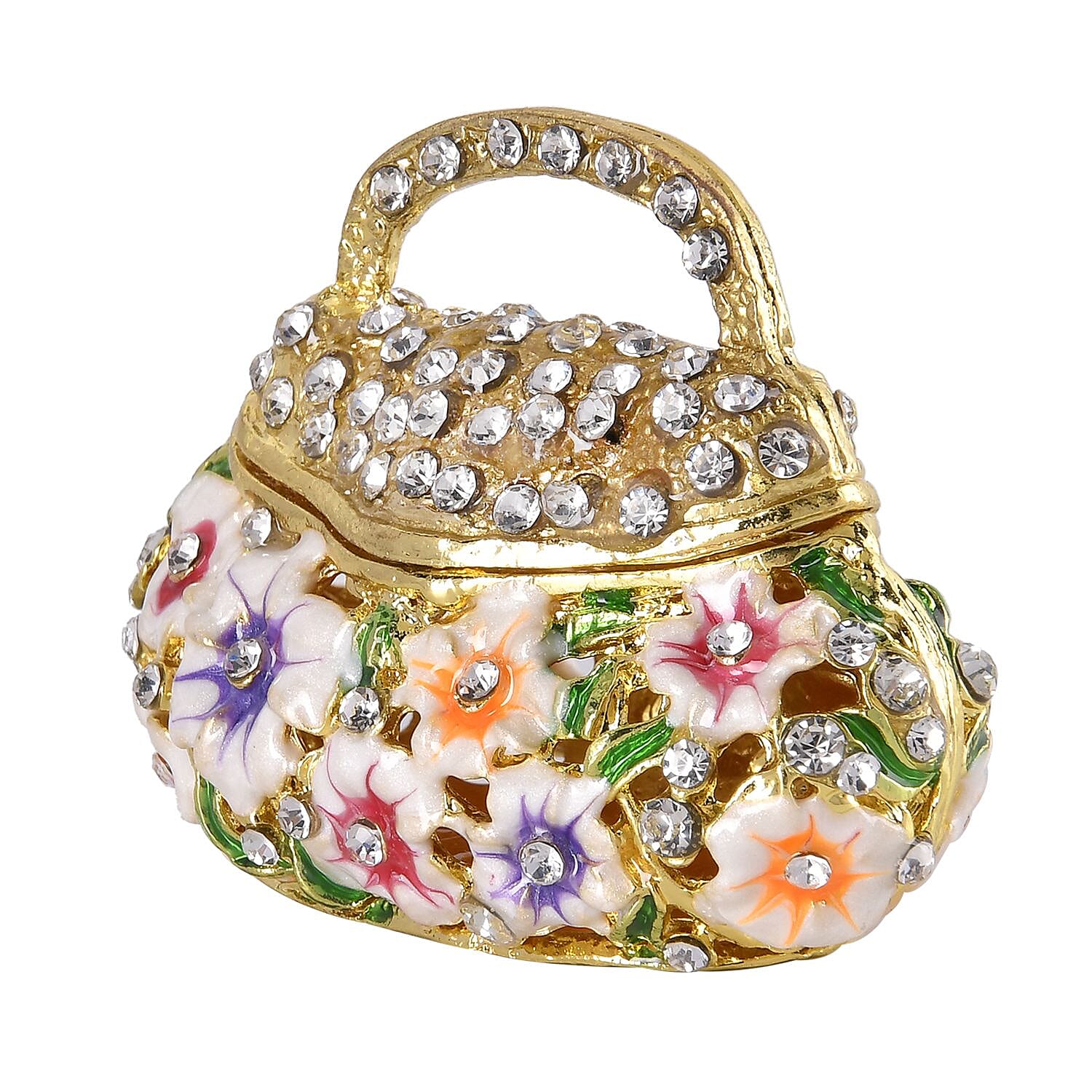 Patterned Trinket Box (Size 6x4x5 cm) - Multi Color & Multicolor