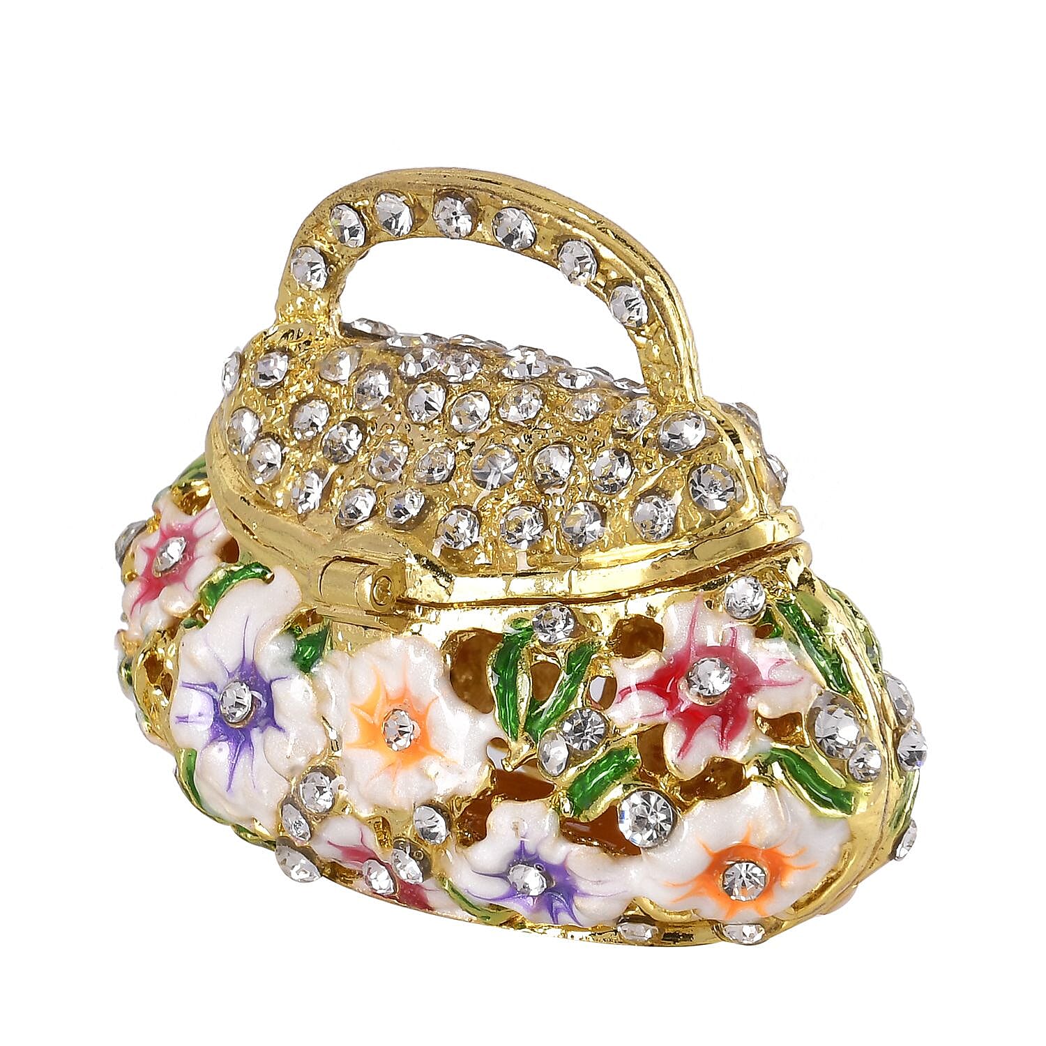 Patterned Trinket Box (Size 6x4x5 cm) - Multi Color & Multicolor