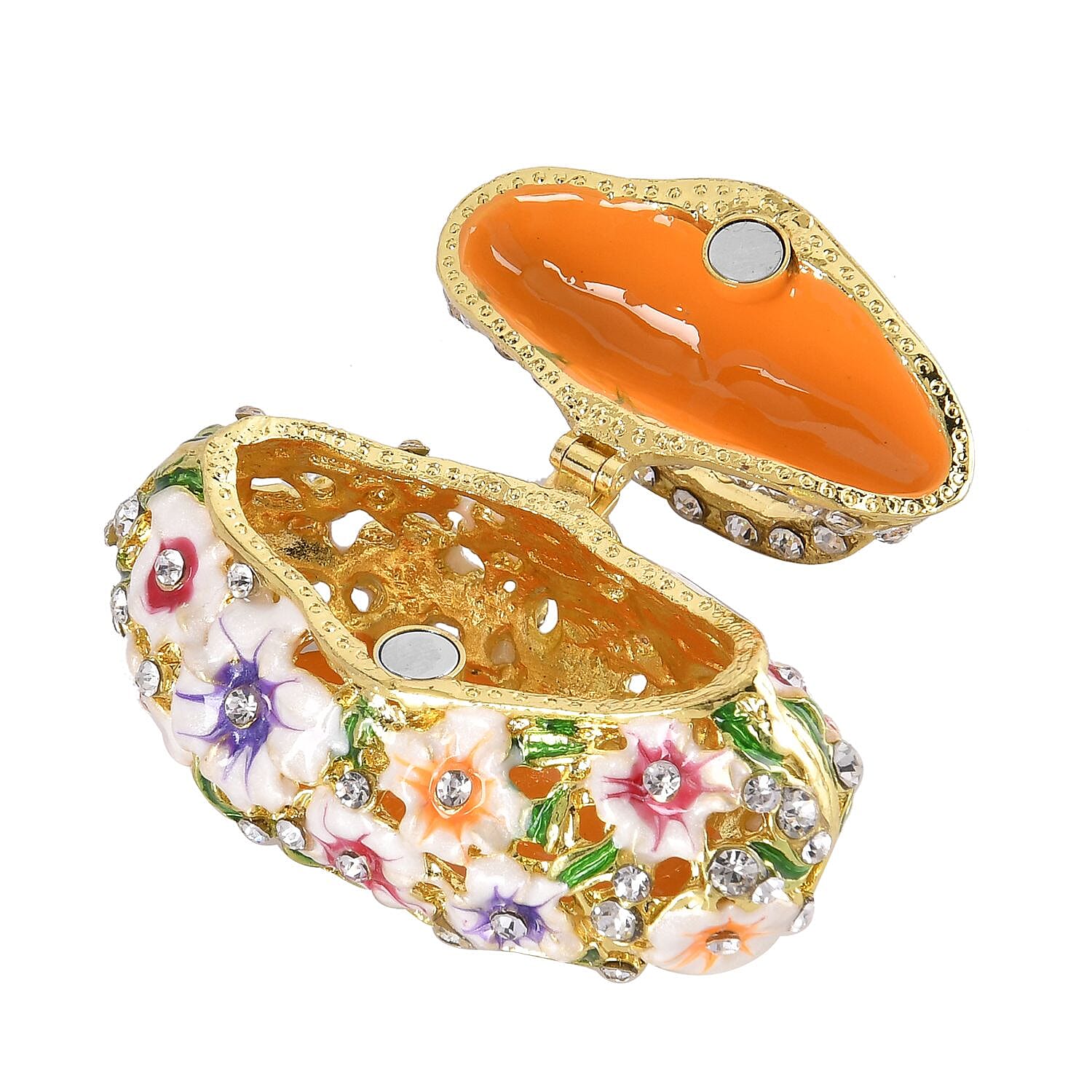 Patterned Trinket Box (Size 6x4x5 cm) - Multi Color & Multicolor