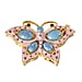 Butterfly Handmade Crystal Studded Trinket Box - Multi