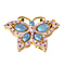 Butterfly Handmade Crystal Studded Trinket Box - Multi