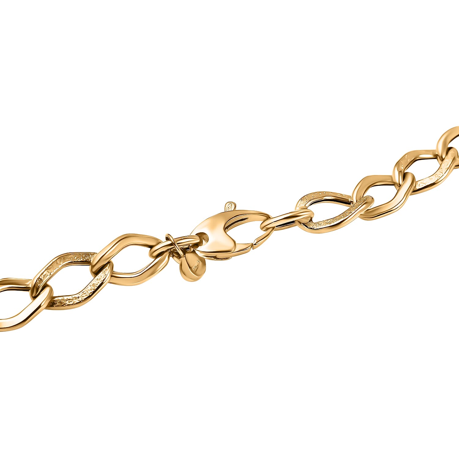 Maestro Collection - 9K Yellow Gold Elongated Curb Necklace (Size - 20), Gold Wt. 7.21 Gms