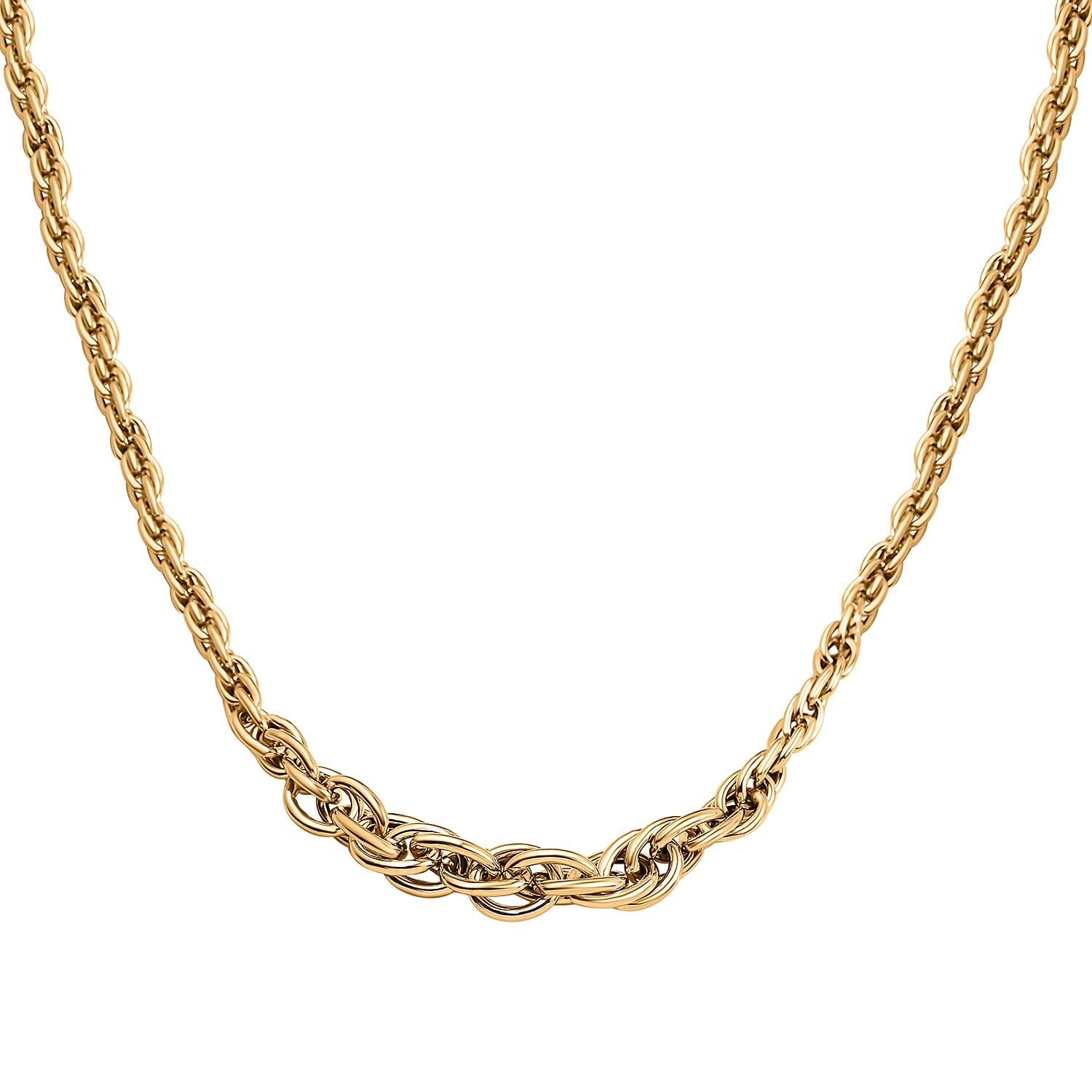 Maestro Collection - Graduated 9K Yellow Gold Prince of Wales Necklace (Size - 20)