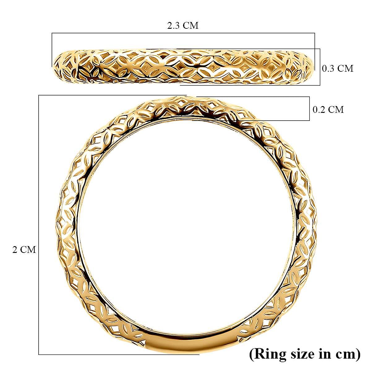 9K Yellow Gold Band Ring
