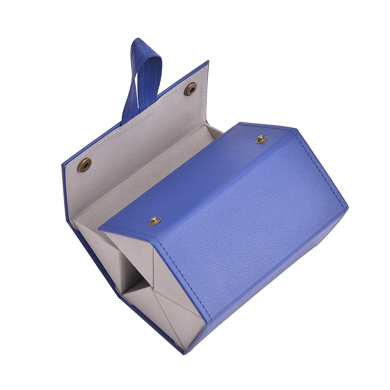 5 Slot Multipurpose Foldable Travel Organizer with Handle (Size 17x13x12 cm) - Blue