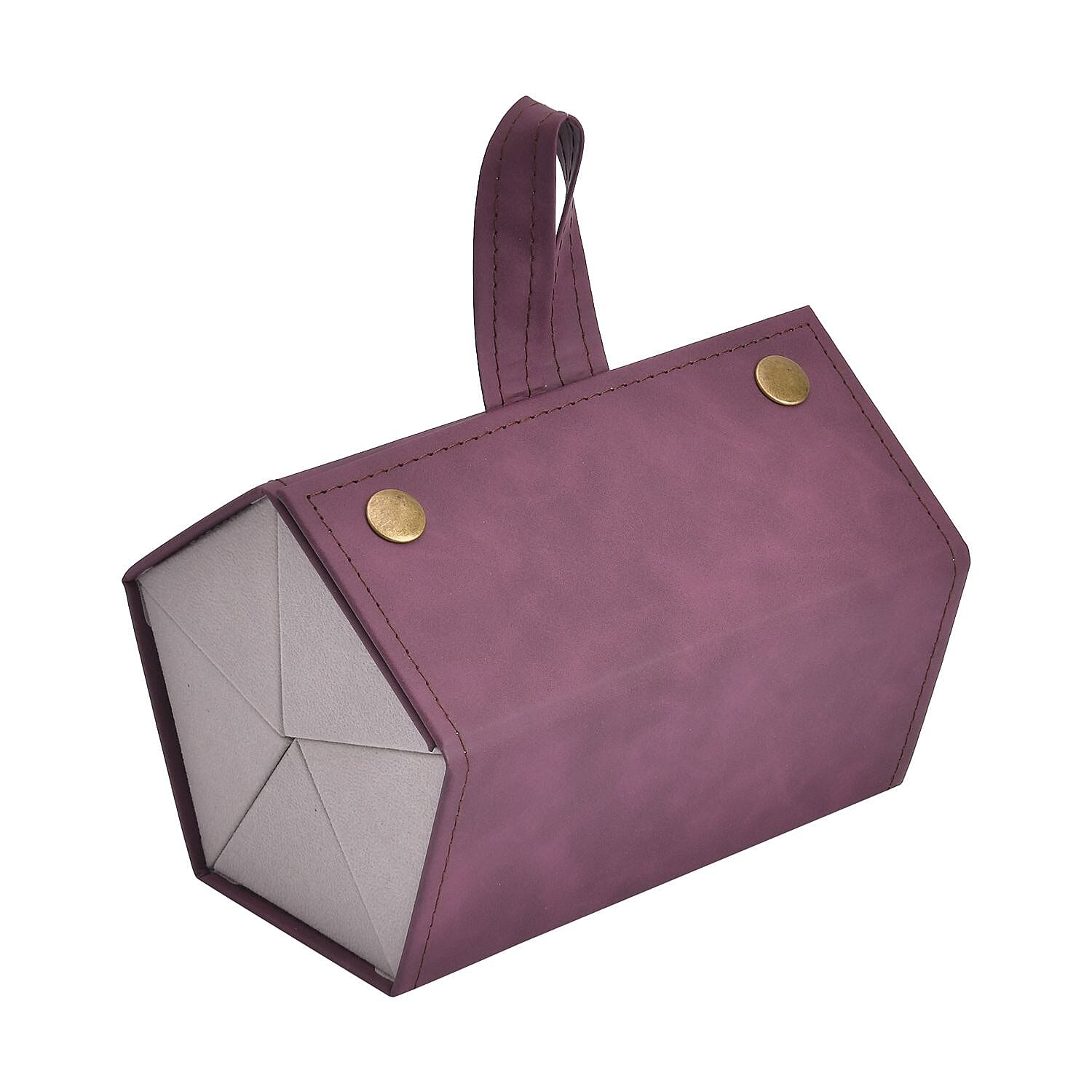 5 Slot Multipurpose Foldable Travel Organizer with Handle (Size 17x13x12 cm) - Maroon