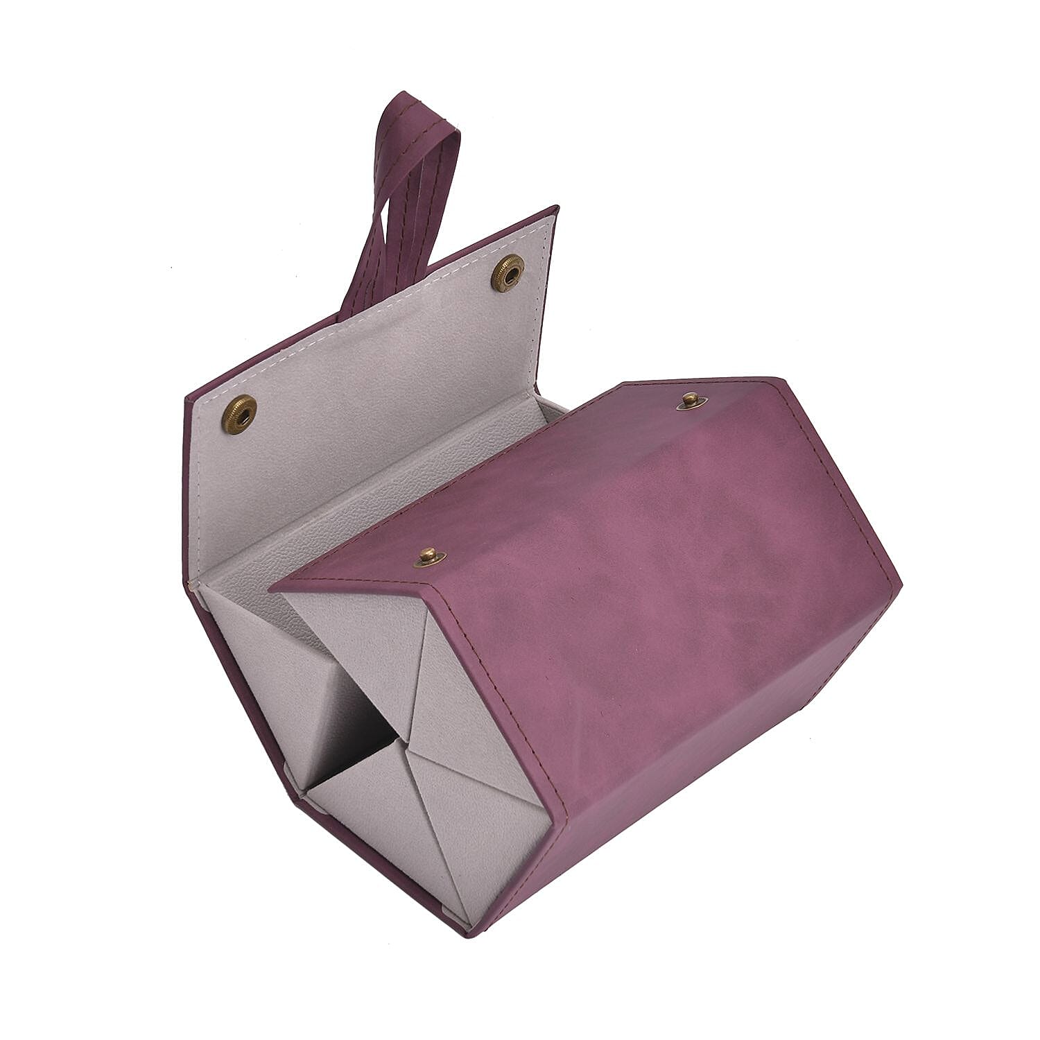 5 Slot Multipurpose Foldable Travel Organizer with Handle (Size 17x13x12 cm) - Maroon