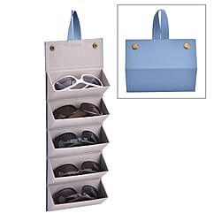 5 Slot Multipurpose Foldable Travel Organiser with Handle (Size 17x13x12 cm) - Dark Green