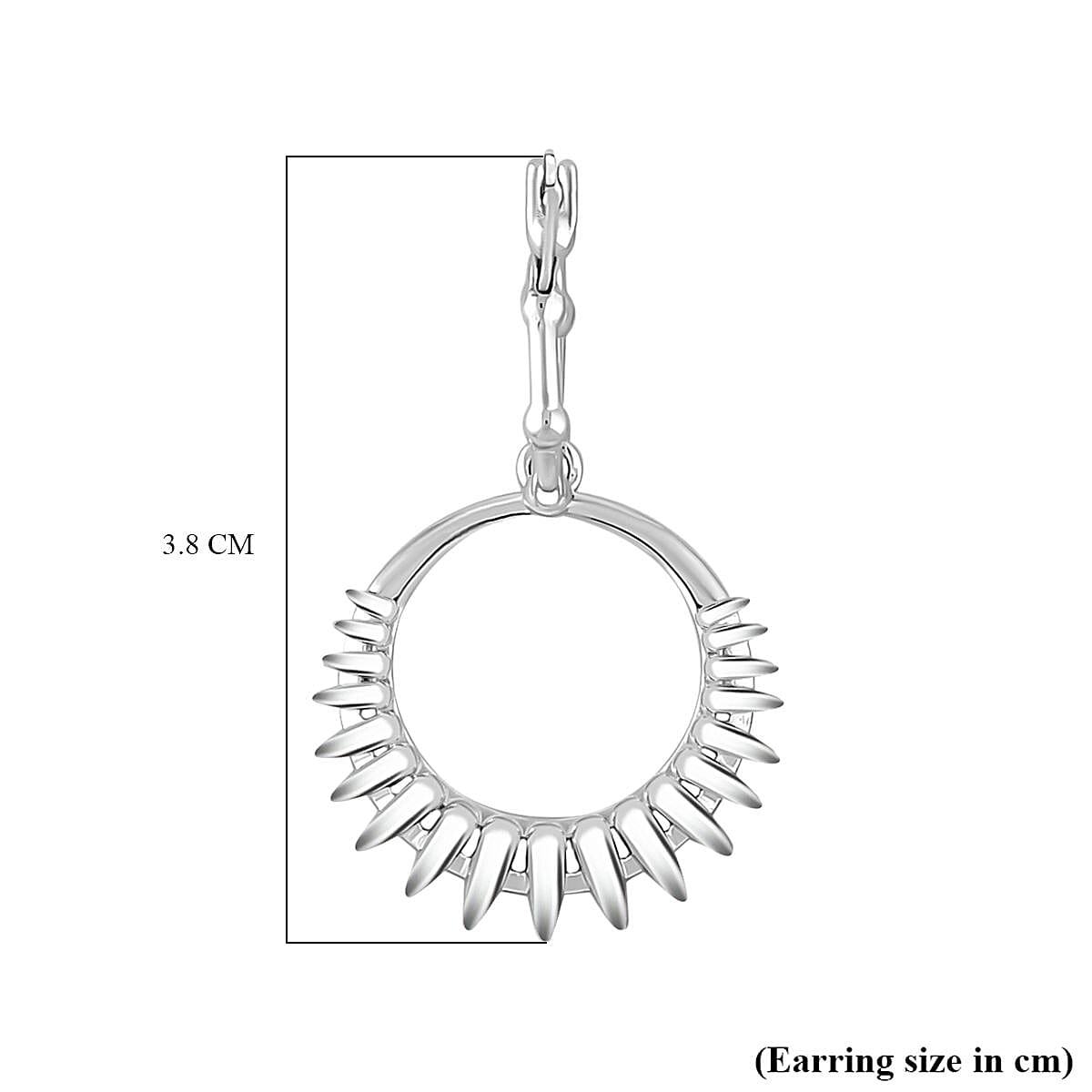 Petal Collection - Rhodium Overlay Sterling Silver Earrings