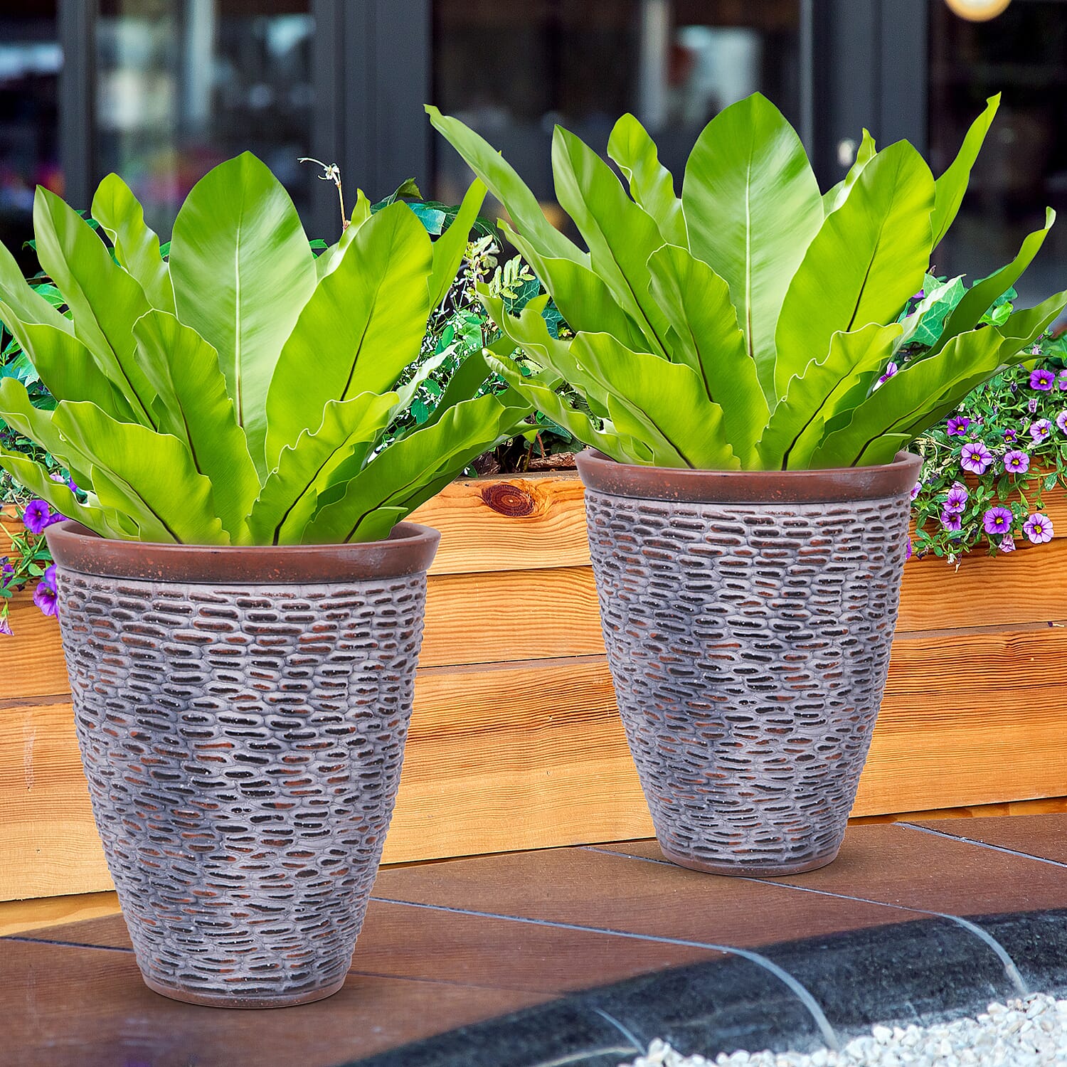 Premium Pebble Stone Planter 37cm Diameter