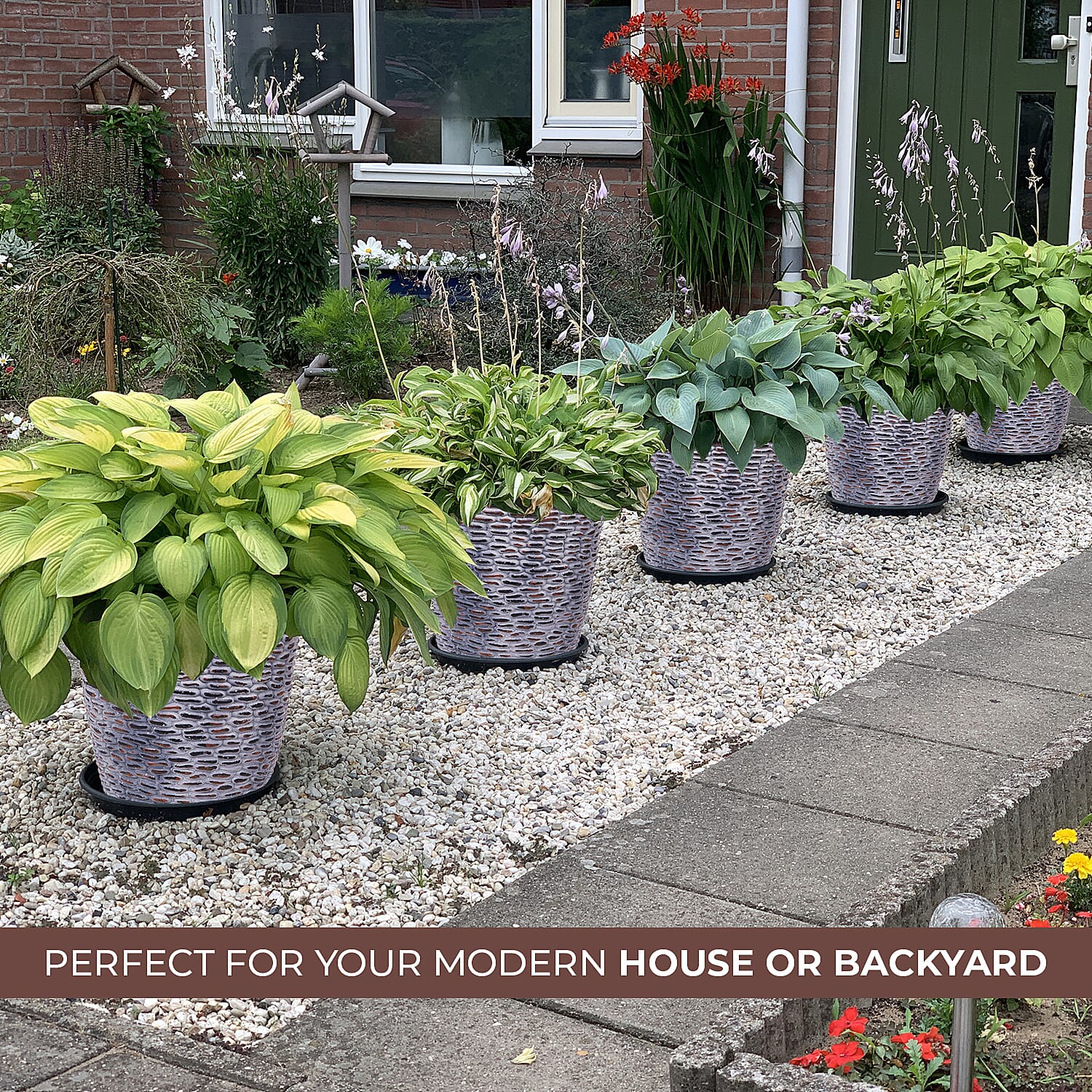 Premium Pebble Stone Planter 37cm Diameter