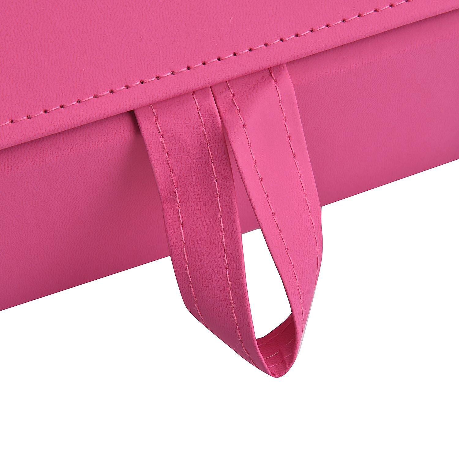 5 Slot Multipurpose Foldable Travel Organizer with Handle (Size 17x13x12 cm) - Pink