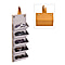 5 Slot Multipurpose Foldable Travel Organiser with Handle (Size 17x13x12 cm) - Yellow
