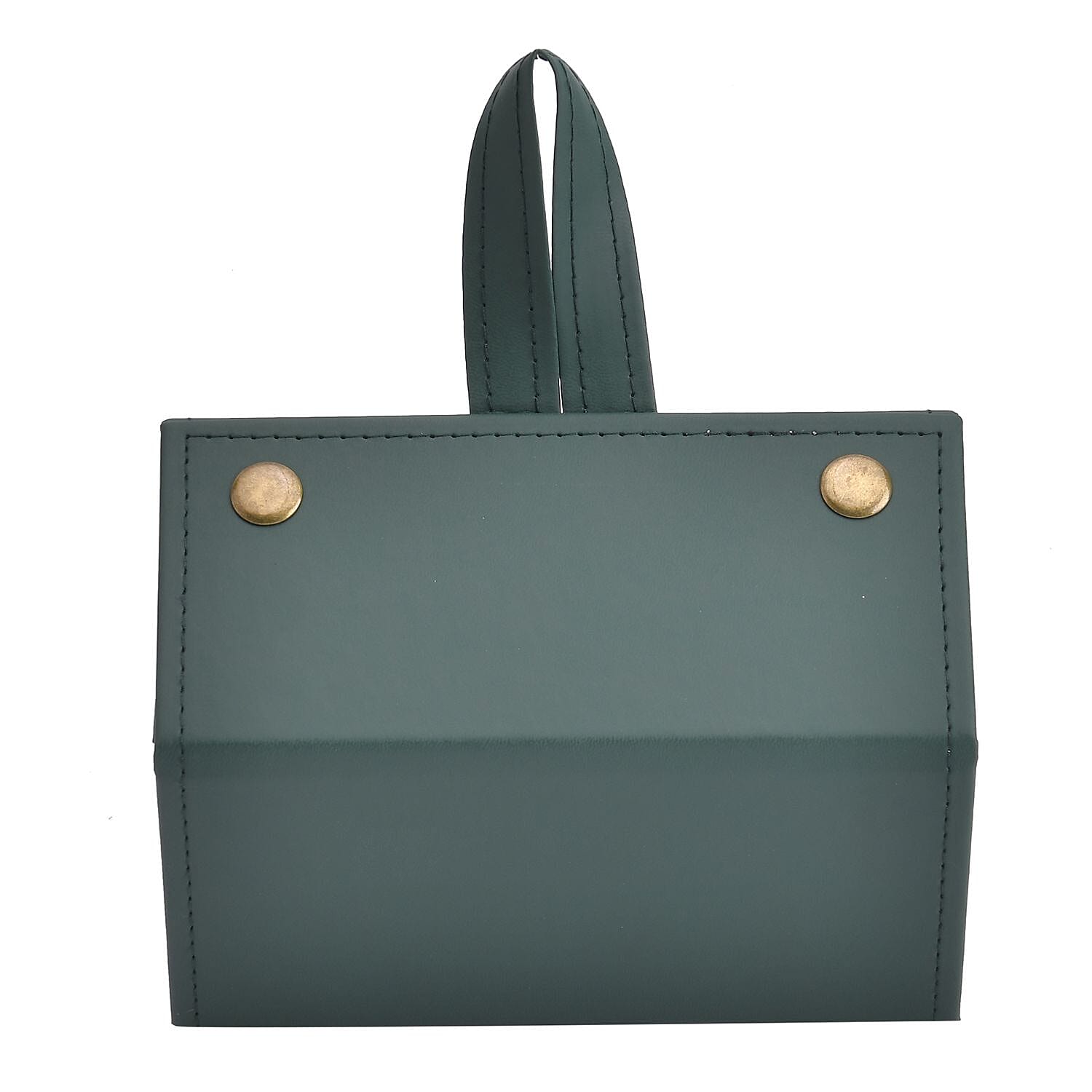 5 Slot Multipurpose Foldable Travel Organizer with Handle (Size 17x13x12 cm) - Dark Green