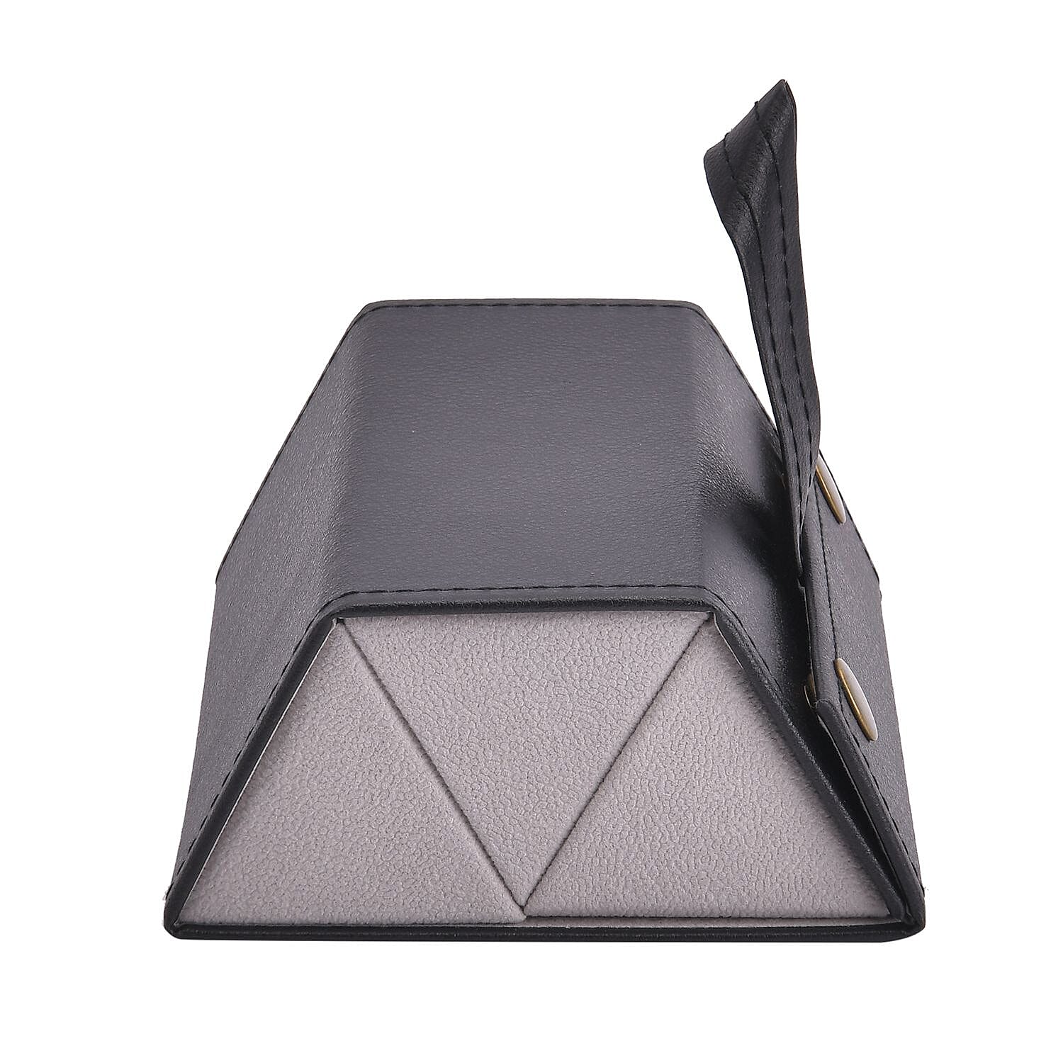 3 Slot Multipurpose Foldable Travel Organizer with Handle (Size 16x12x6 cm) - Black