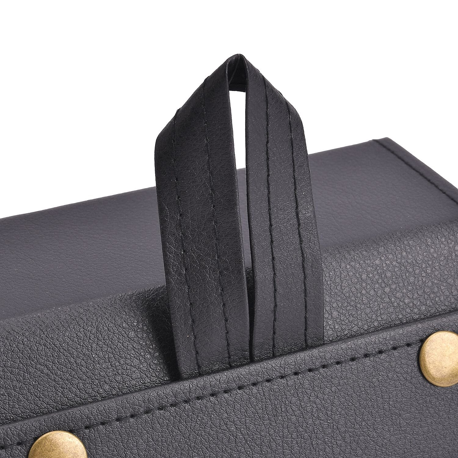 3 Slot Multipurpose Foldable Travel Organizer with Handle (Size 16x12x6 cm) - Black