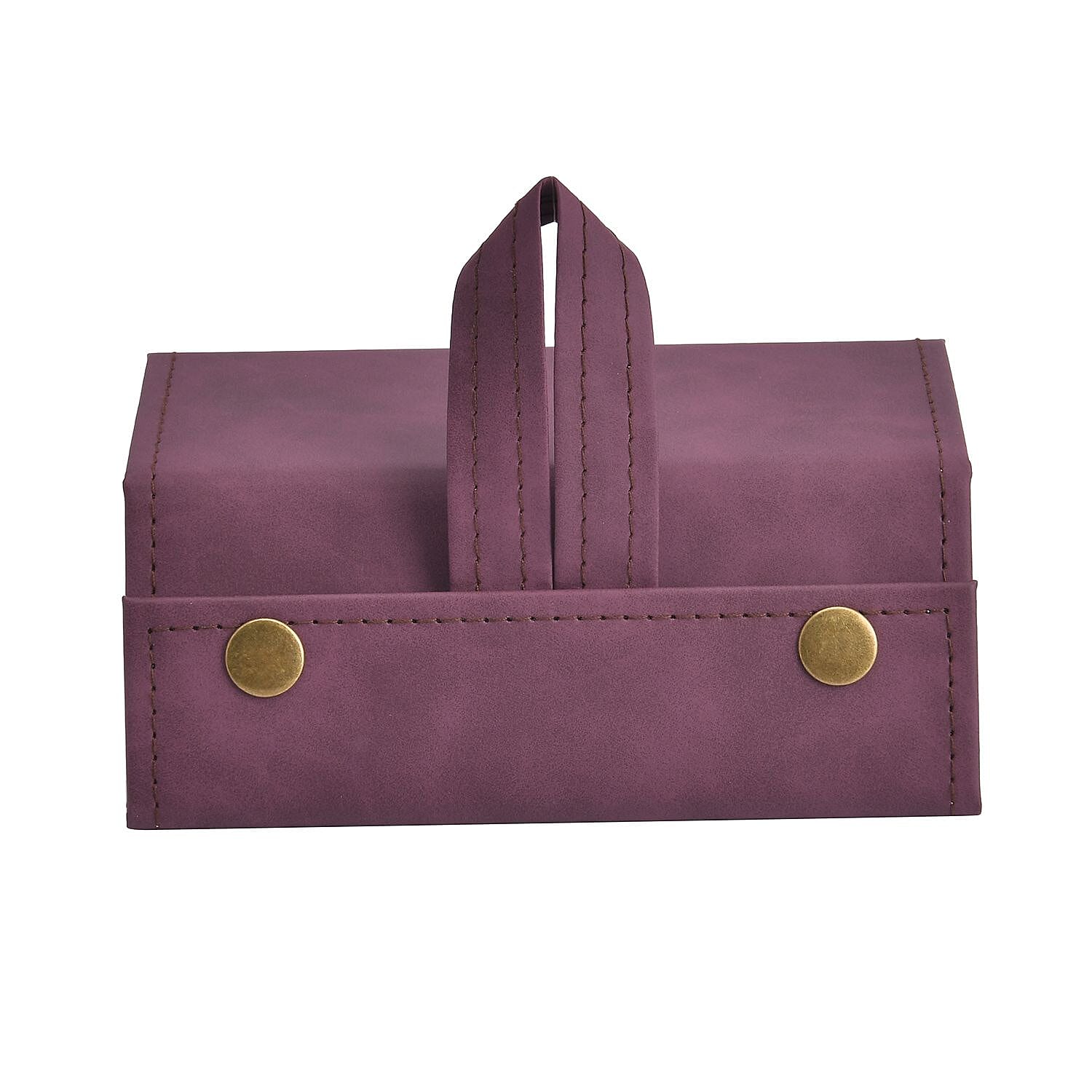 3 Slot Multipurpose Foldable Travel Organizer with Handle (Size 16x12x6 cm) - Maroon